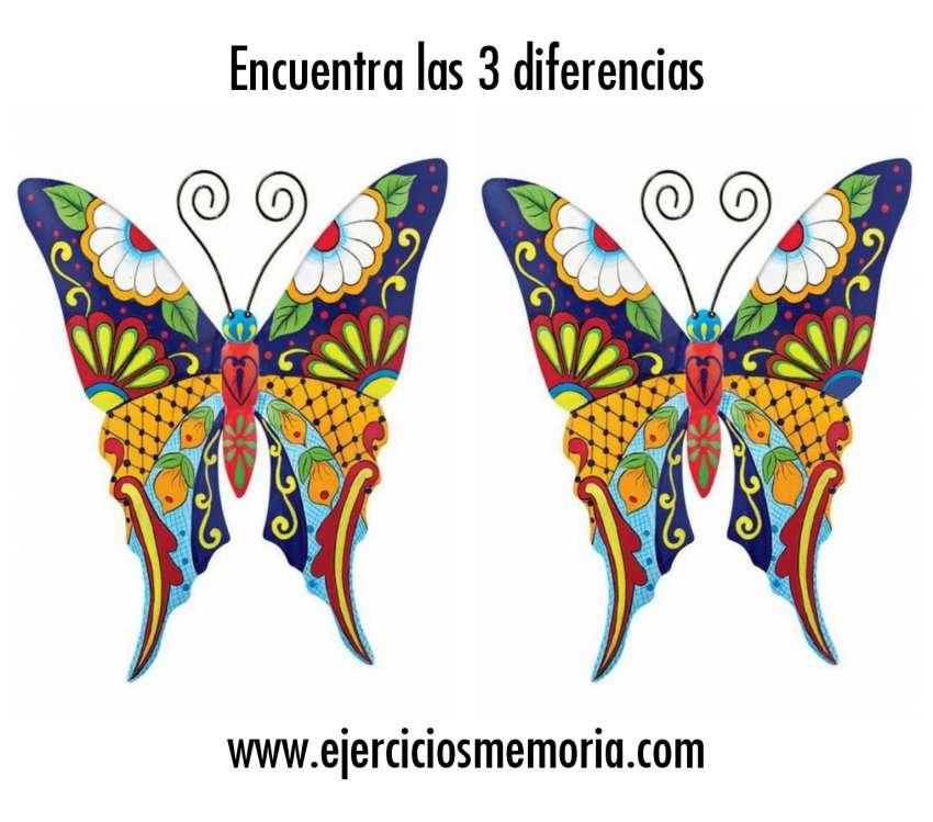 Encuentra las 3 diferencias