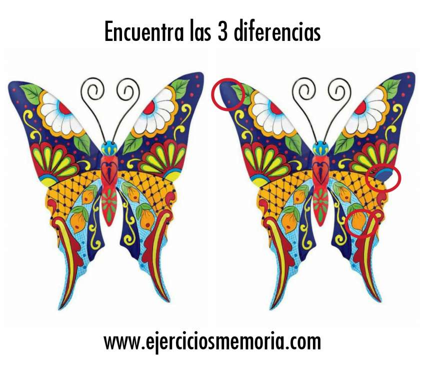 Solución al ejercicio: Encuentra las 3 diferencias