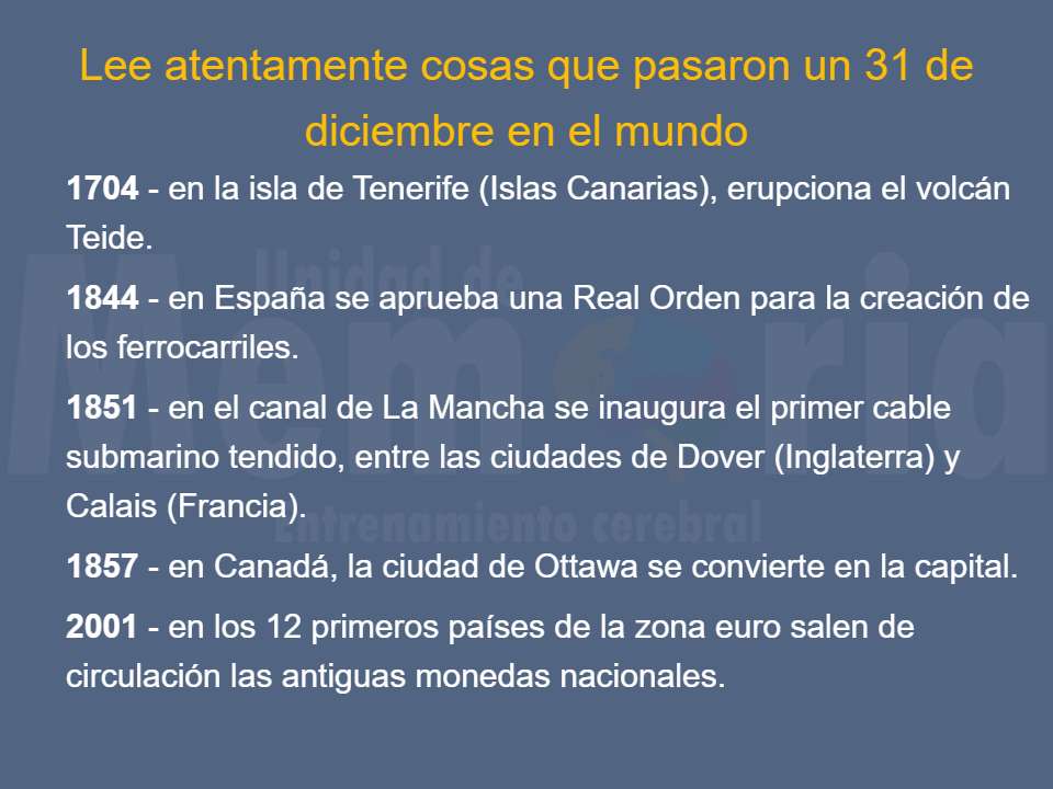 Efemérides del 31 de diciembre