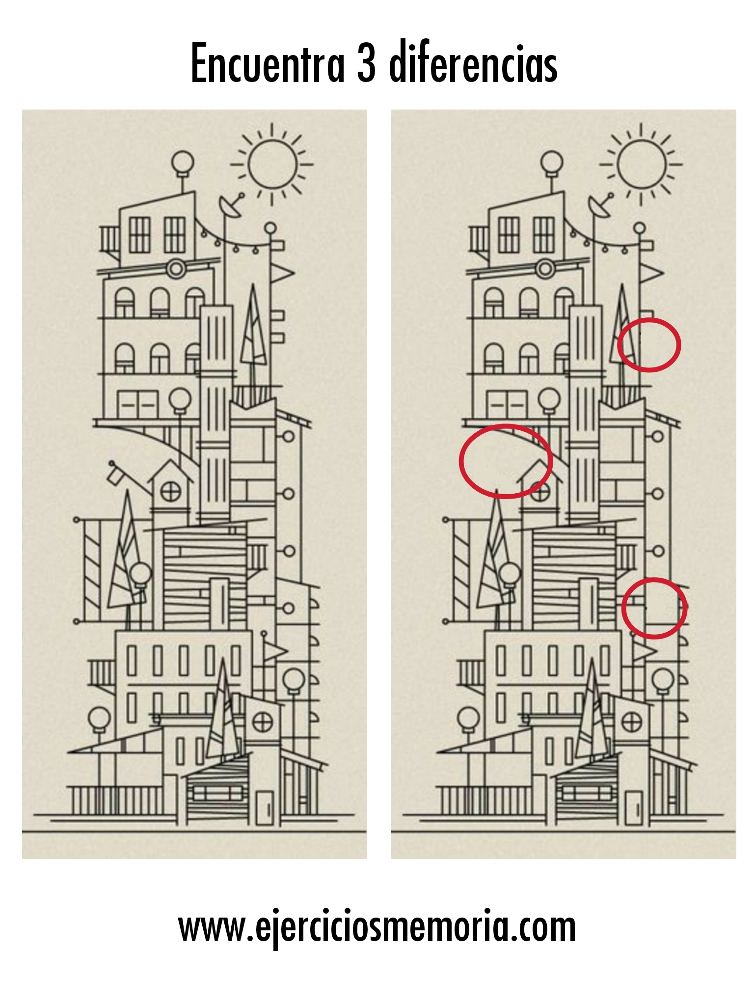Solución al ejercicio: Encuentra las 3 diferencias