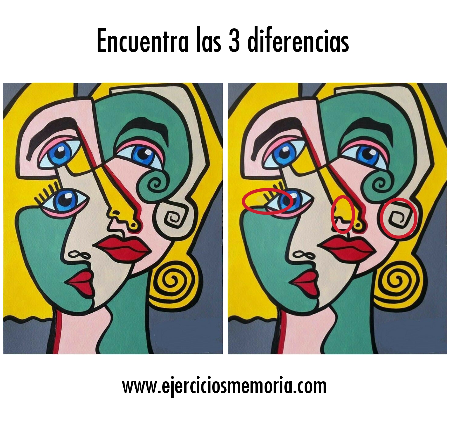 Solución al ejercicio: Encuentra las 3 diferencias