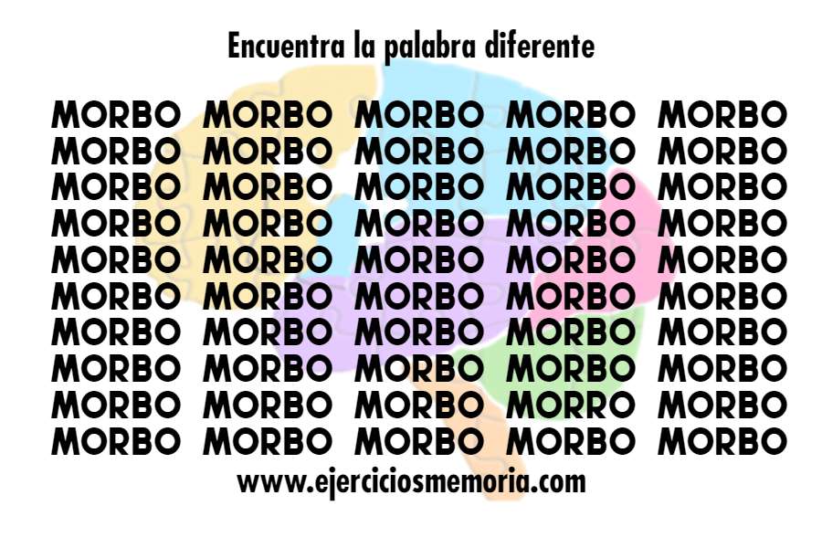 Encuentra la palabra diferente