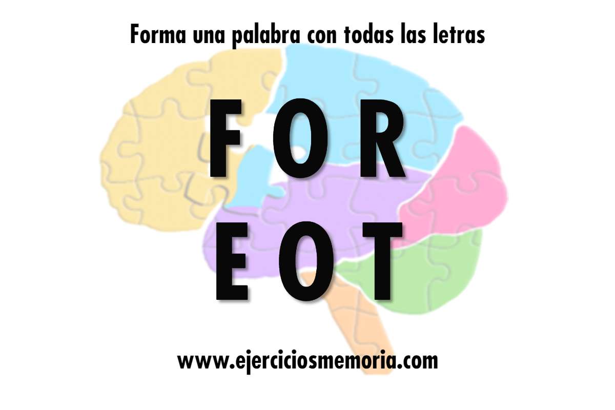 Forma una palabra con las letras