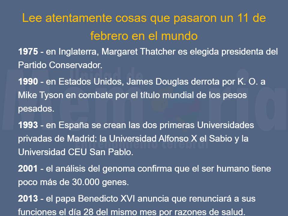 Efemérides del 11 de febrero