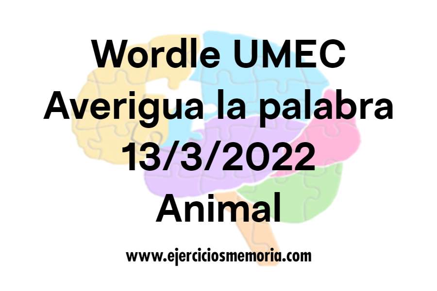 Wordle UMEC. Pista: animal