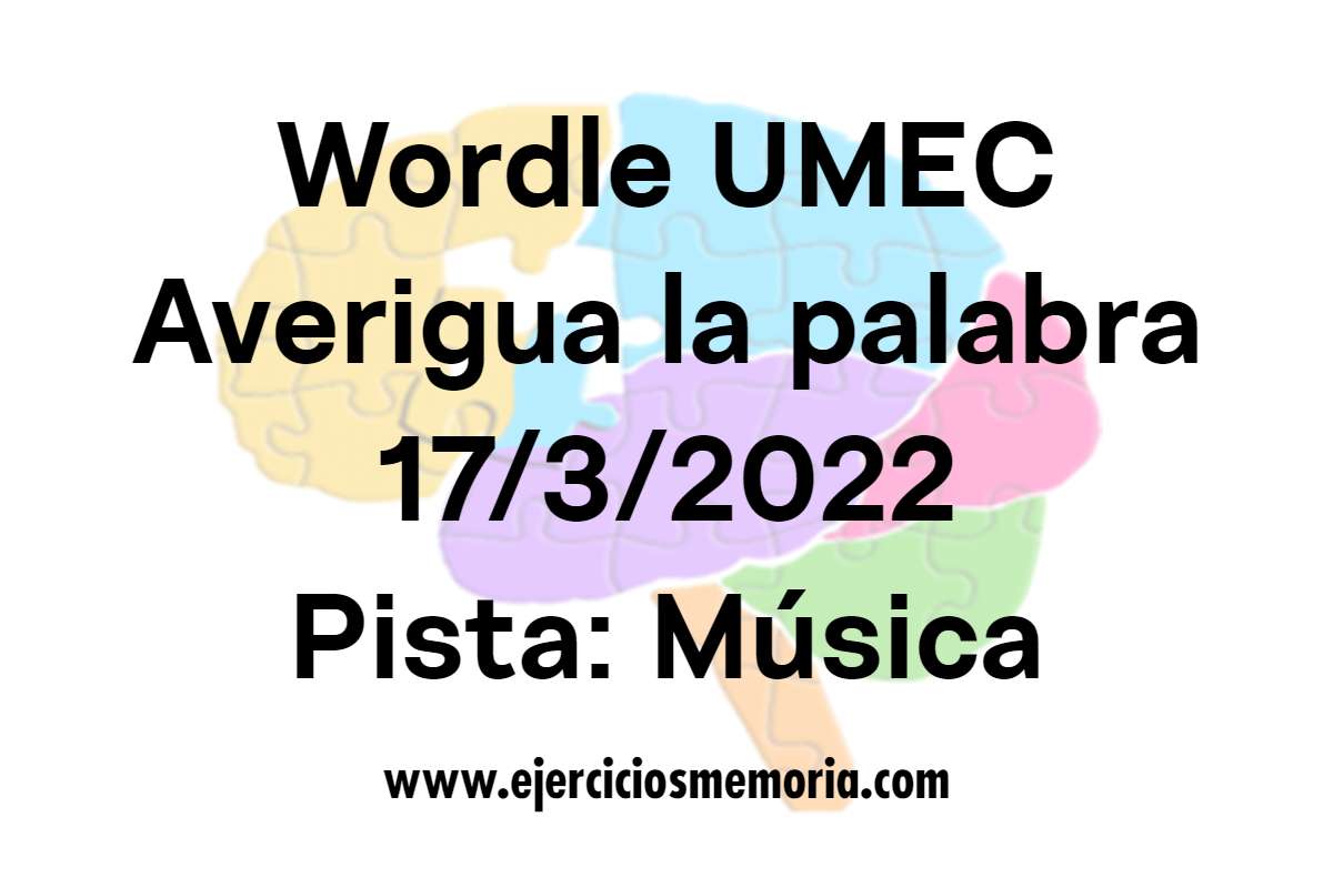Wordle UMEC. Pista: Música