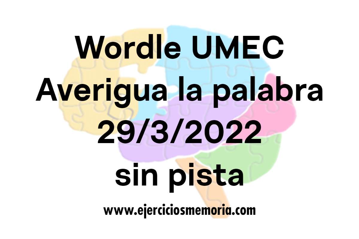 Wordle UMEC. Sin pista