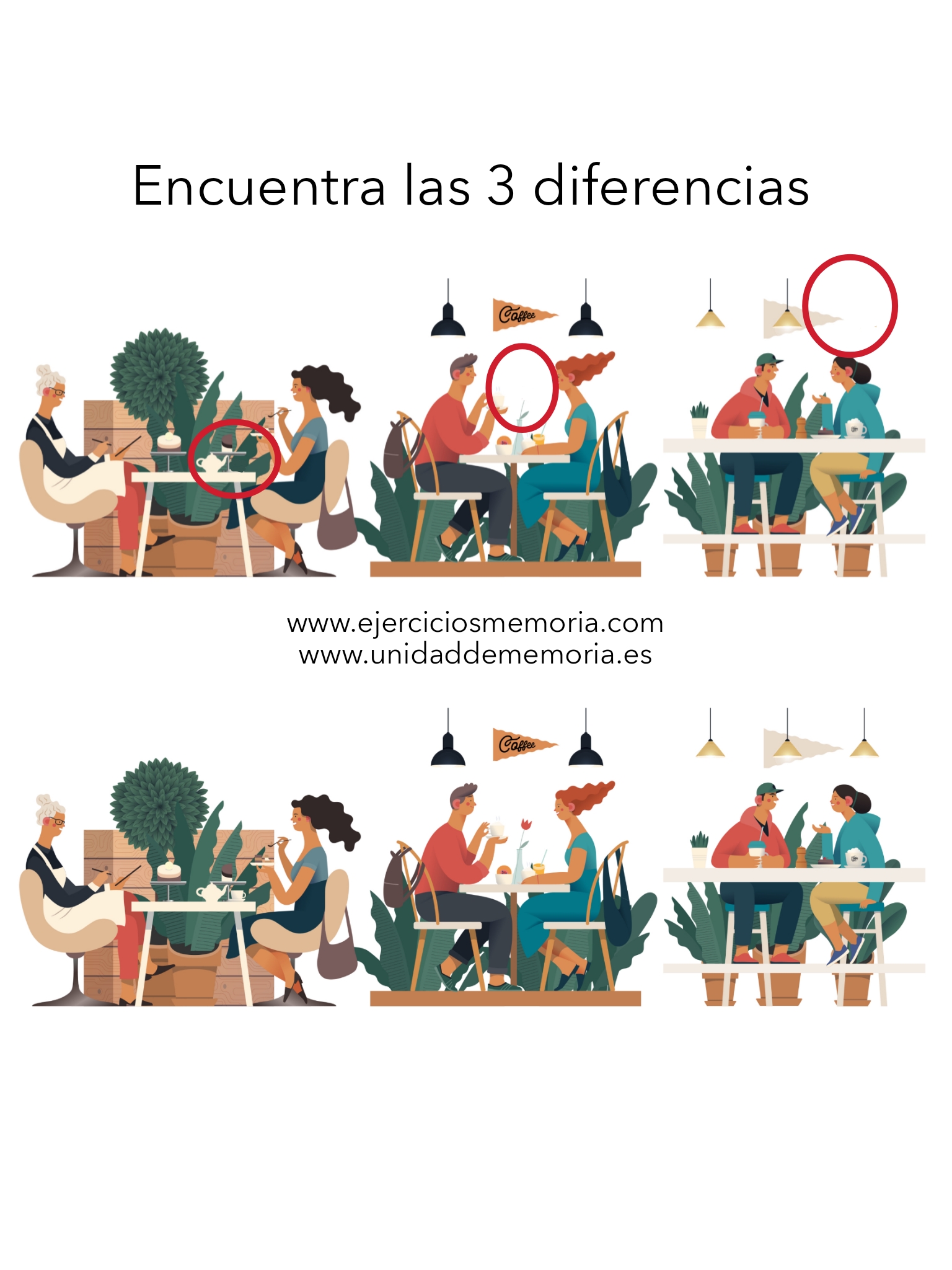 Solución al ejercicio: Estimulación ognitiva