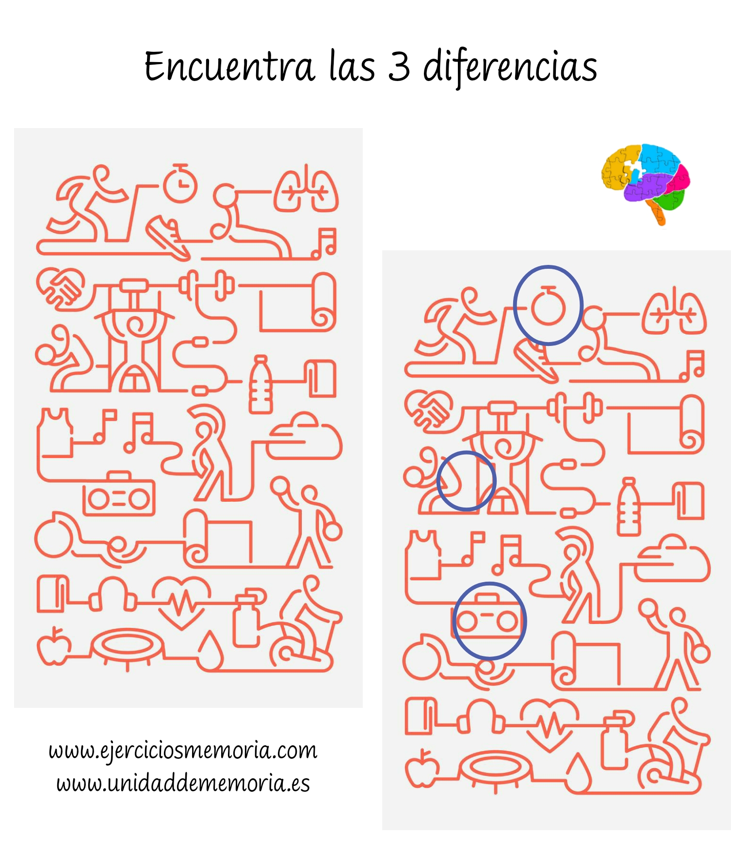 Solución al ejercicio: Estimulación Cognitiva