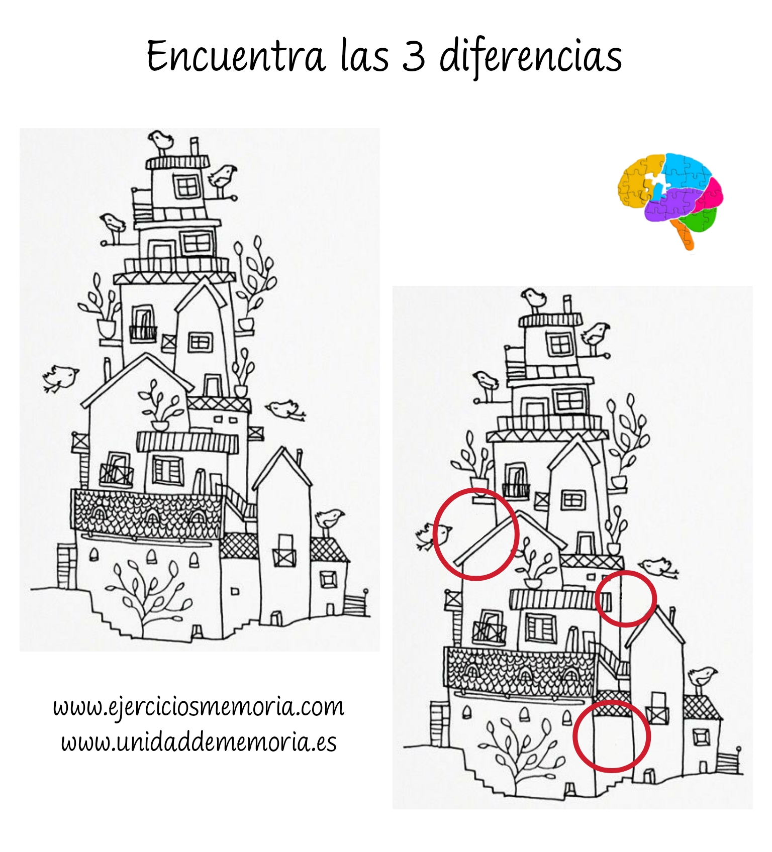 Solución al ejercicio: Estimulación Cognitiva