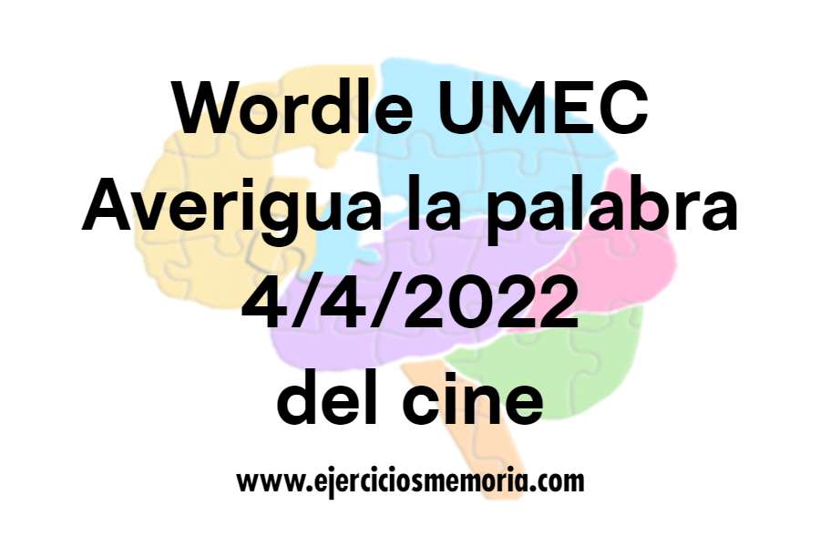 Wordle UMEC. Pista: del cine