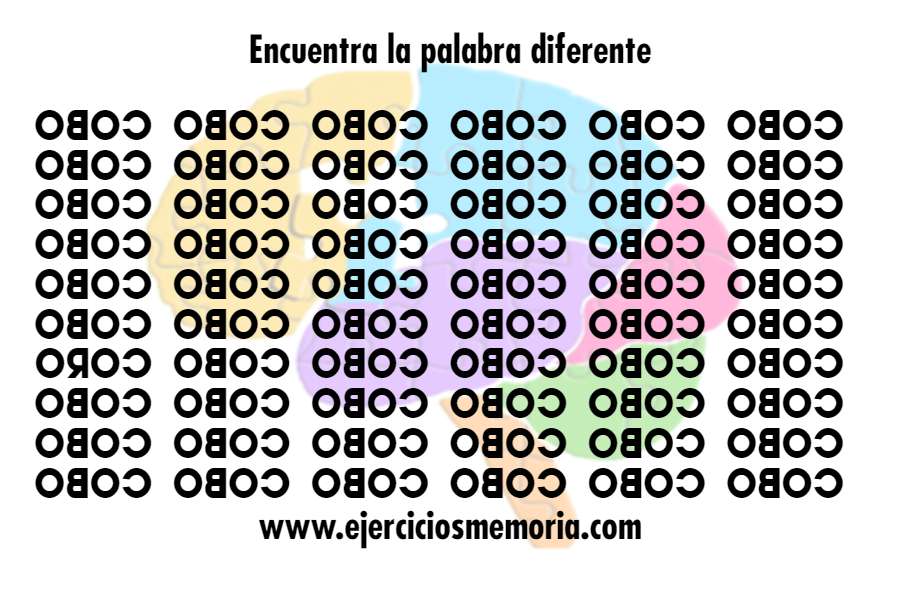 Encuentra la palabra diferente