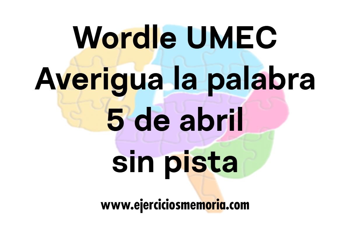 Wordle UMEC. Pista: en una casa