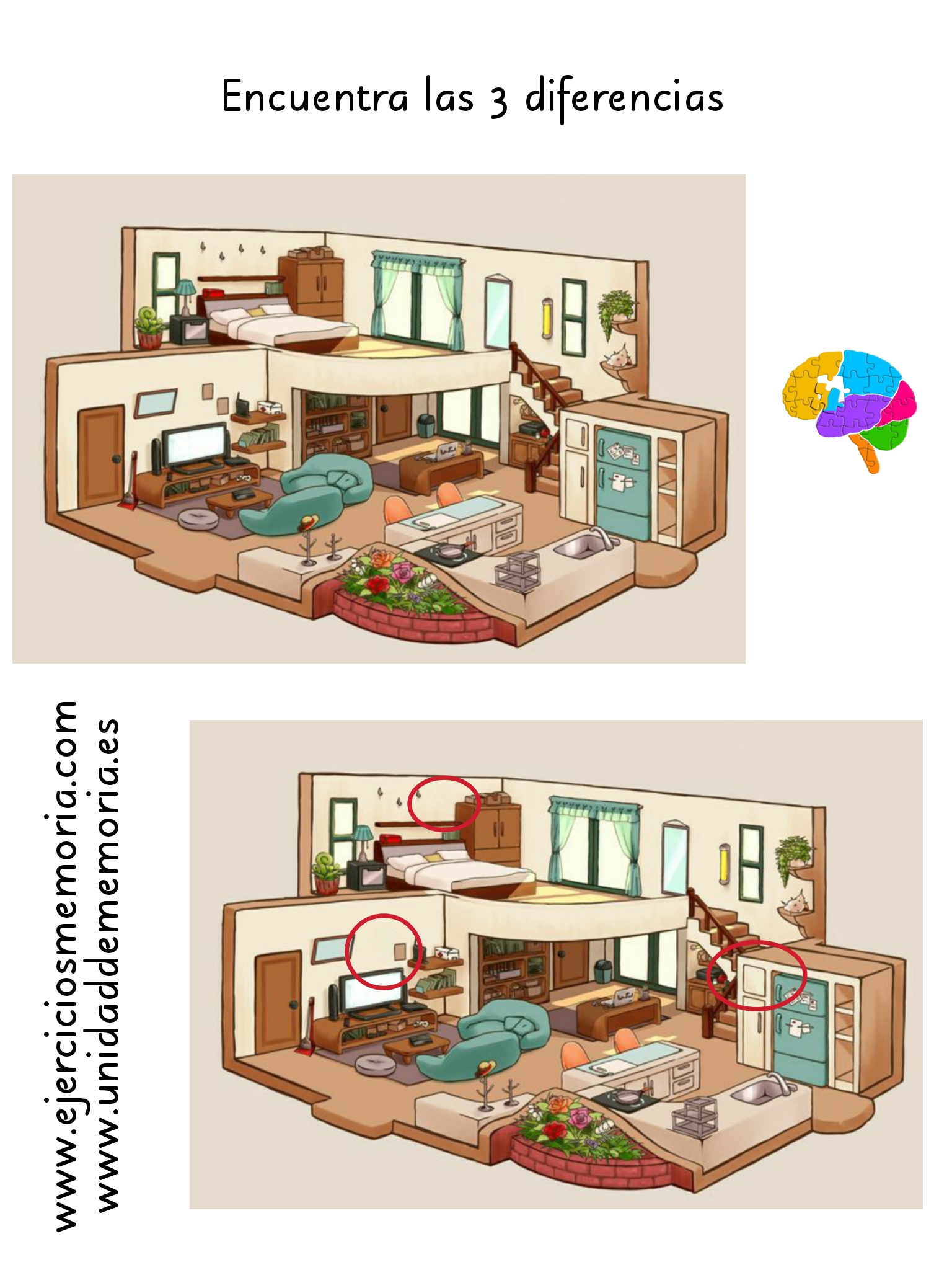Solución al ejercicio: Estimulación Cognitiva