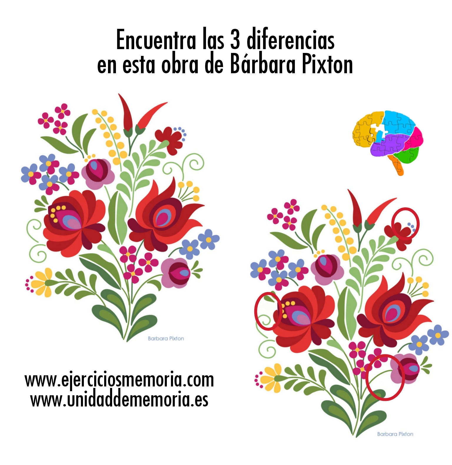 Solución al ejercicio: Estimulación cognitiva