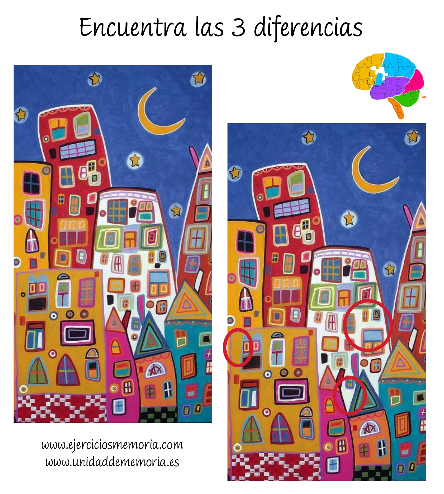 Solución al ejercicio: Estimulación Cognitiva