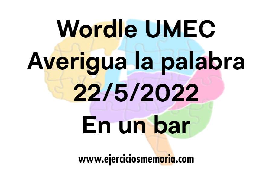 Wordle UMEC Pista en un bar