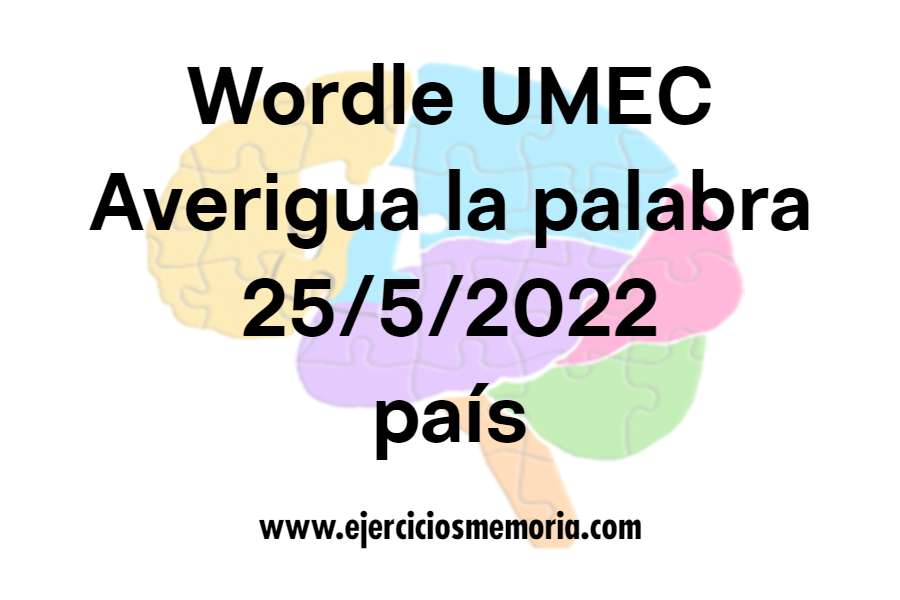 Wordle UMEC Pista país