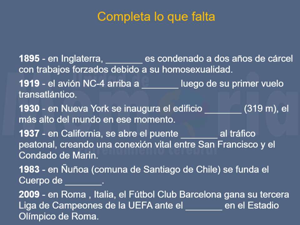 Efemérides del 27 de mayo