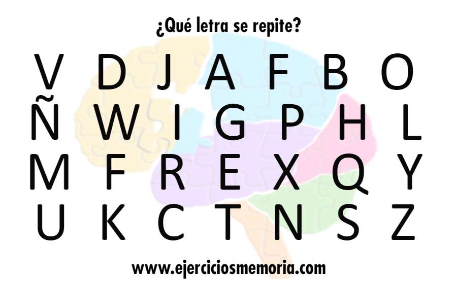 ¿Qué letra se repite?