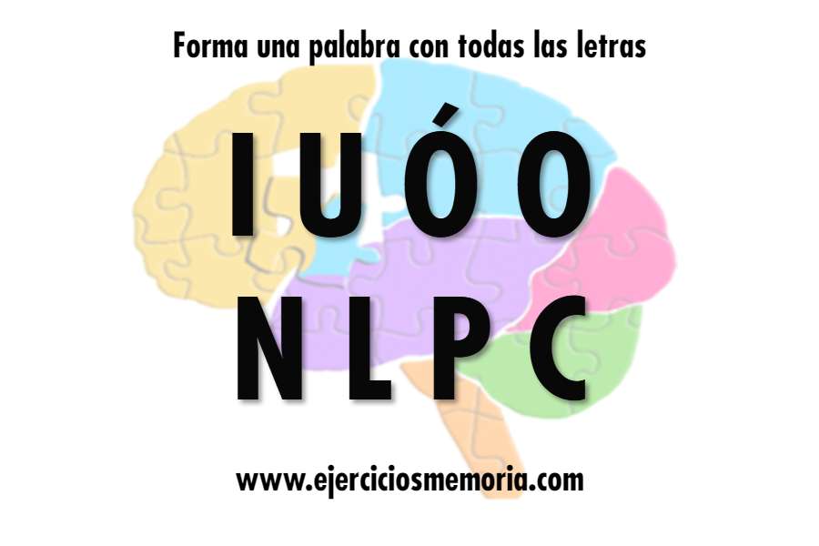 Forma una palabra con las letras