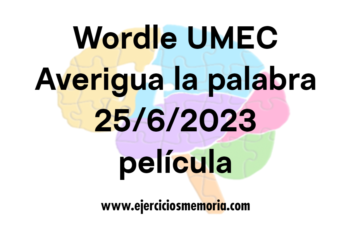 Wordle UMEC Pista: película