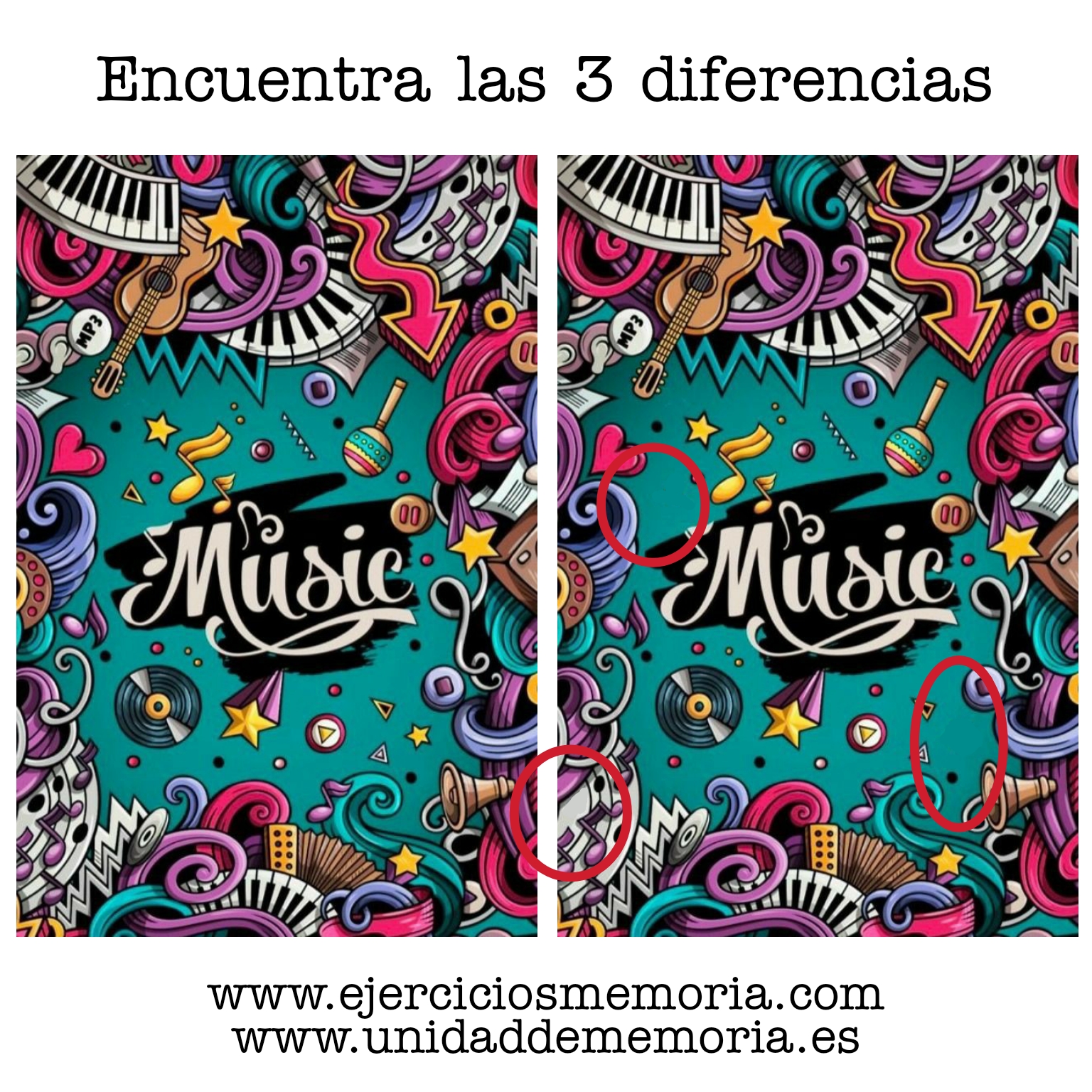 Solución al ejercicio: Estimulación Cognitiva