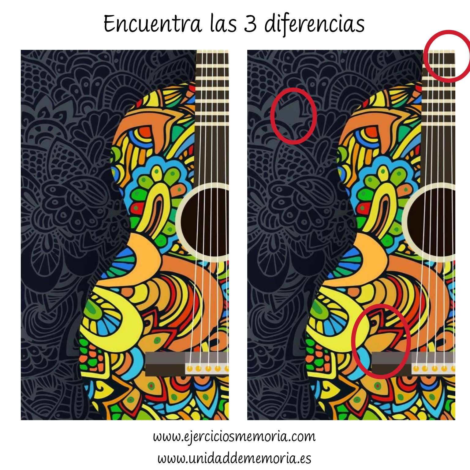 Solución al ejercicio: Estimulación Cognitiva