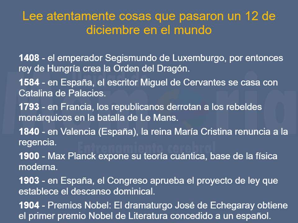 Efemérides del 12 de diciembre