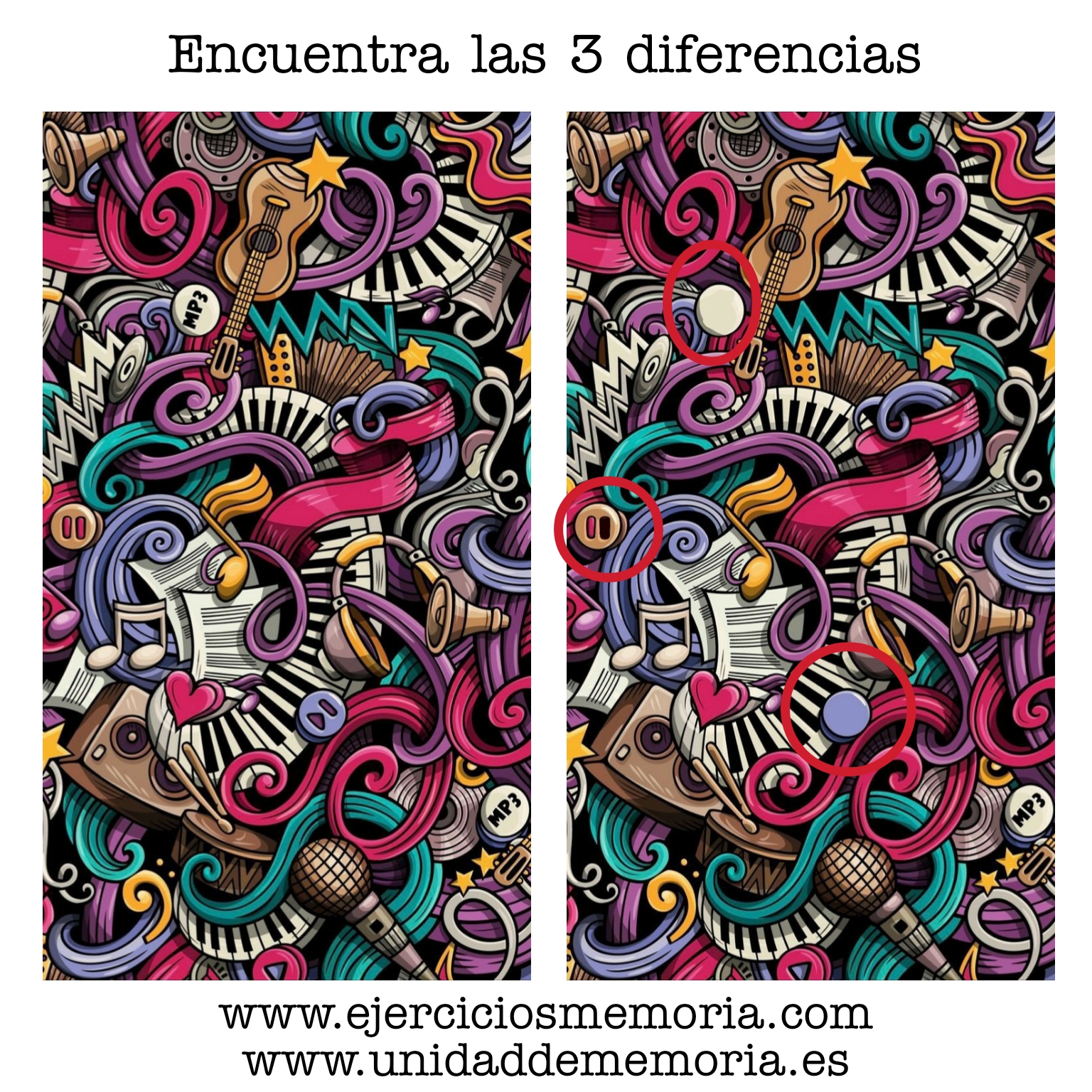 Solución al ejercicio: Estimulación Cognitiva