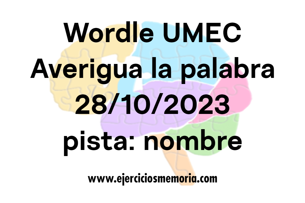 Wordle UMEC Pista: nombre de persona