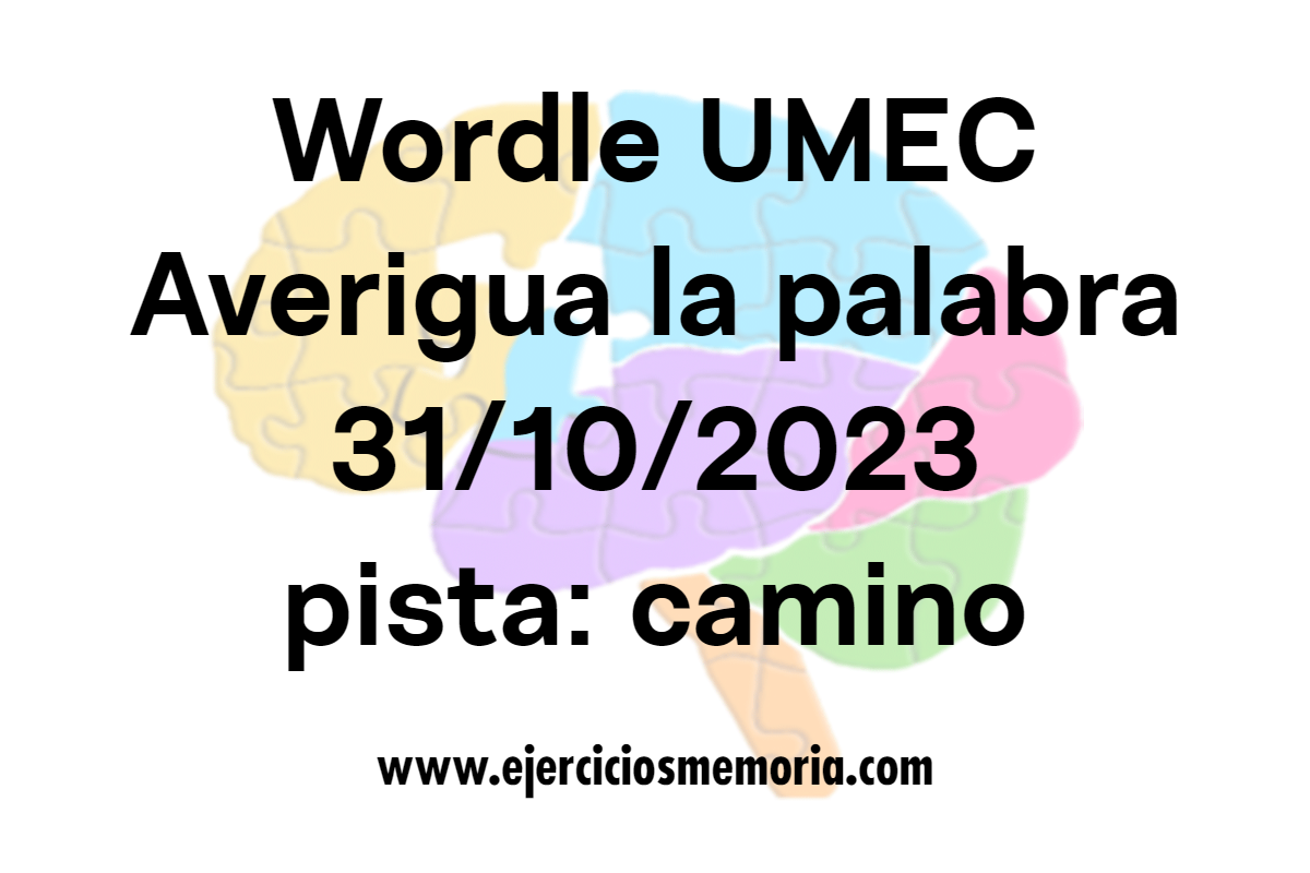 Wordle UMEC pista: camino