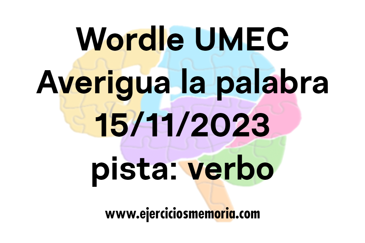 Wordle UMEC Pista: verbo