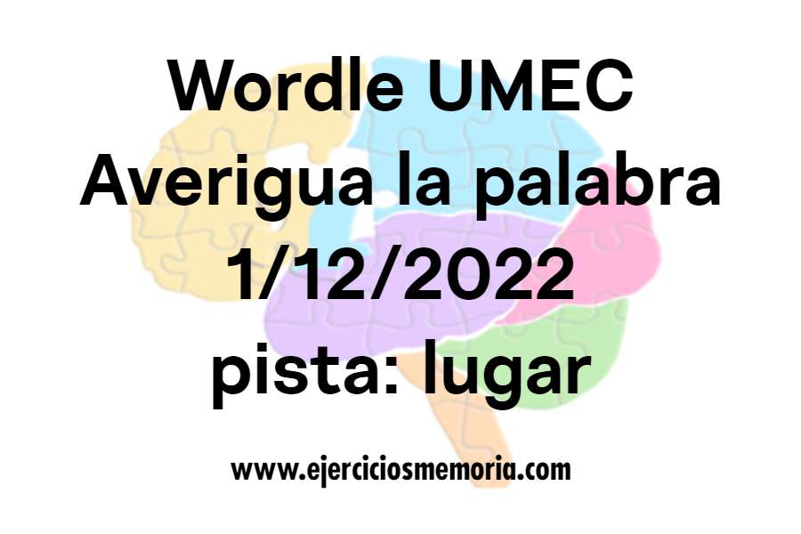 Wordle UMEC pista: lugar