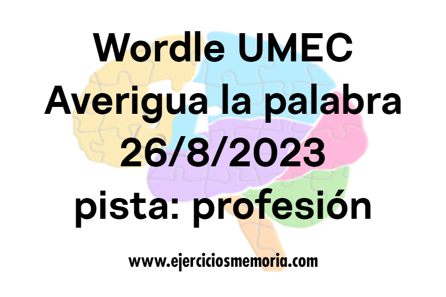 Wordle UMEC pista: profesión