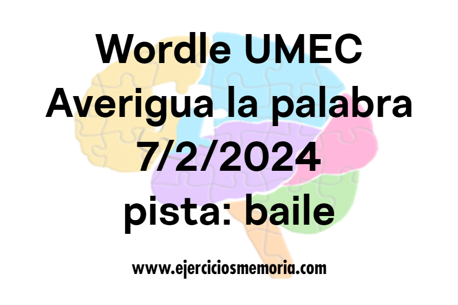 Wordle UMEC pista: baile