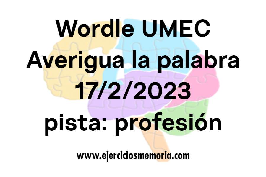 Wordle UMEC pista: profesión