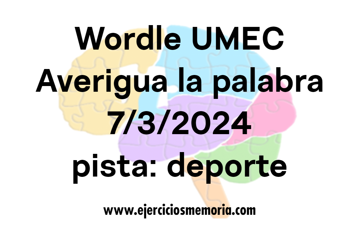 Wordle UMEC pista: deporte