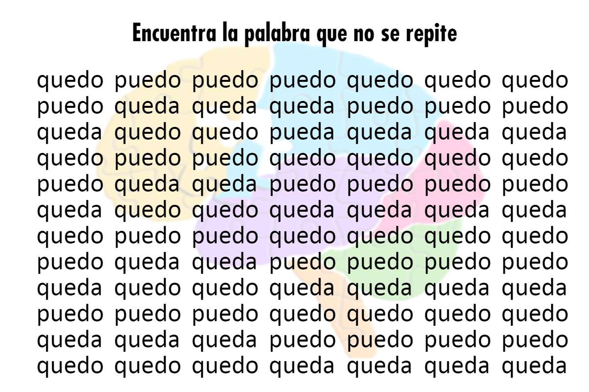 Encuentra la palabra que no se repite