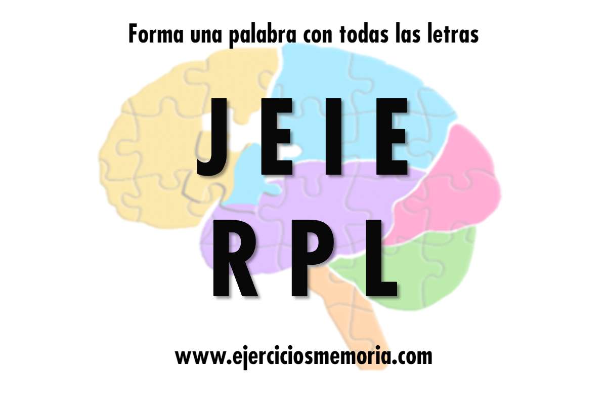 Forma una palabra con las letras