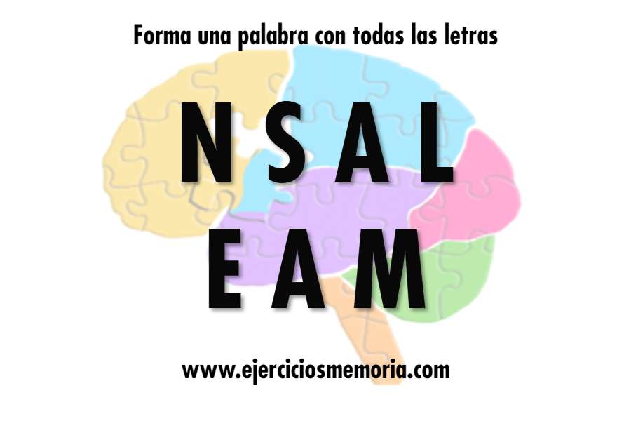 Forma una palabra con las letras