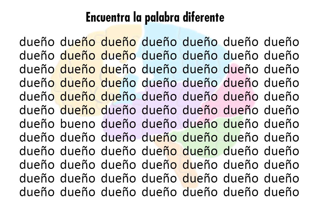 Encuentra la palabra diferente