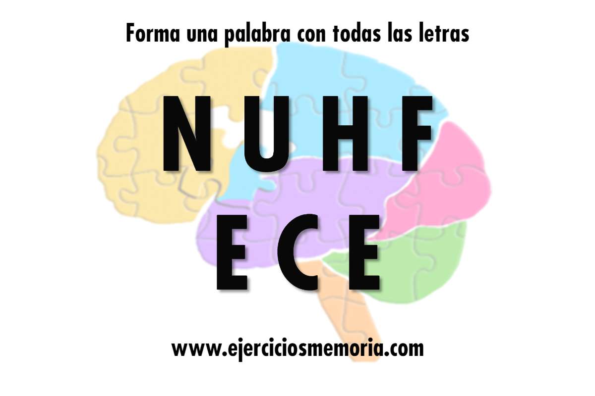 Forma una palabra con las letras