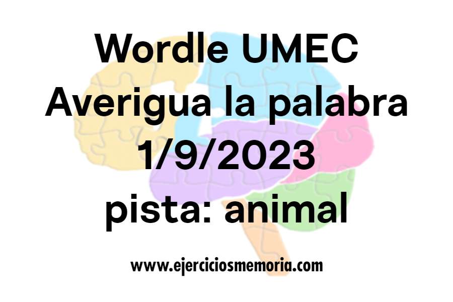 Wordle UMEC pista: animal
