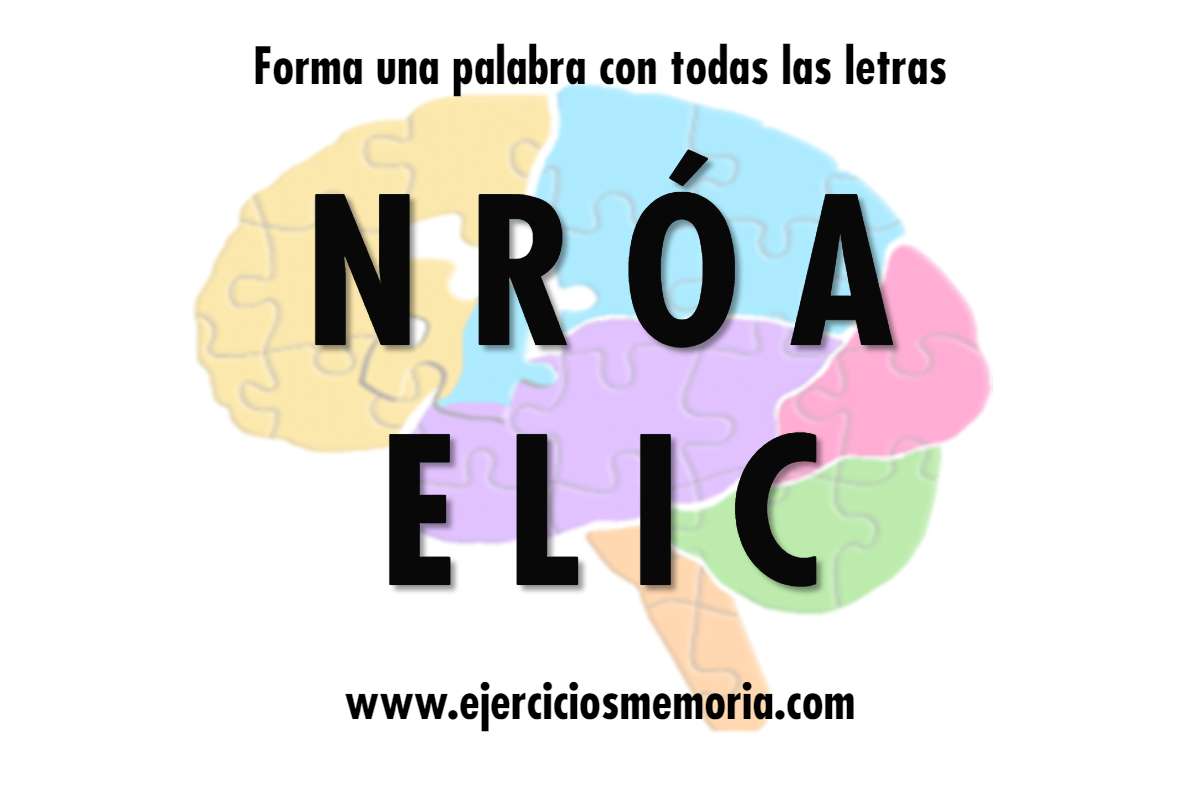 Forma una palabra con las letras