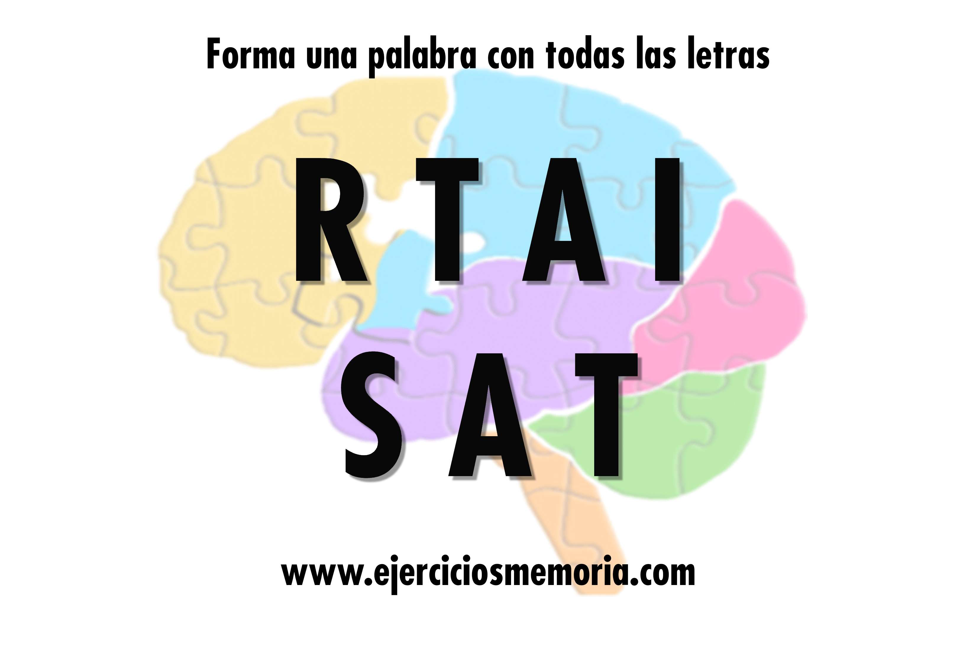 Forma una palabra con las letras