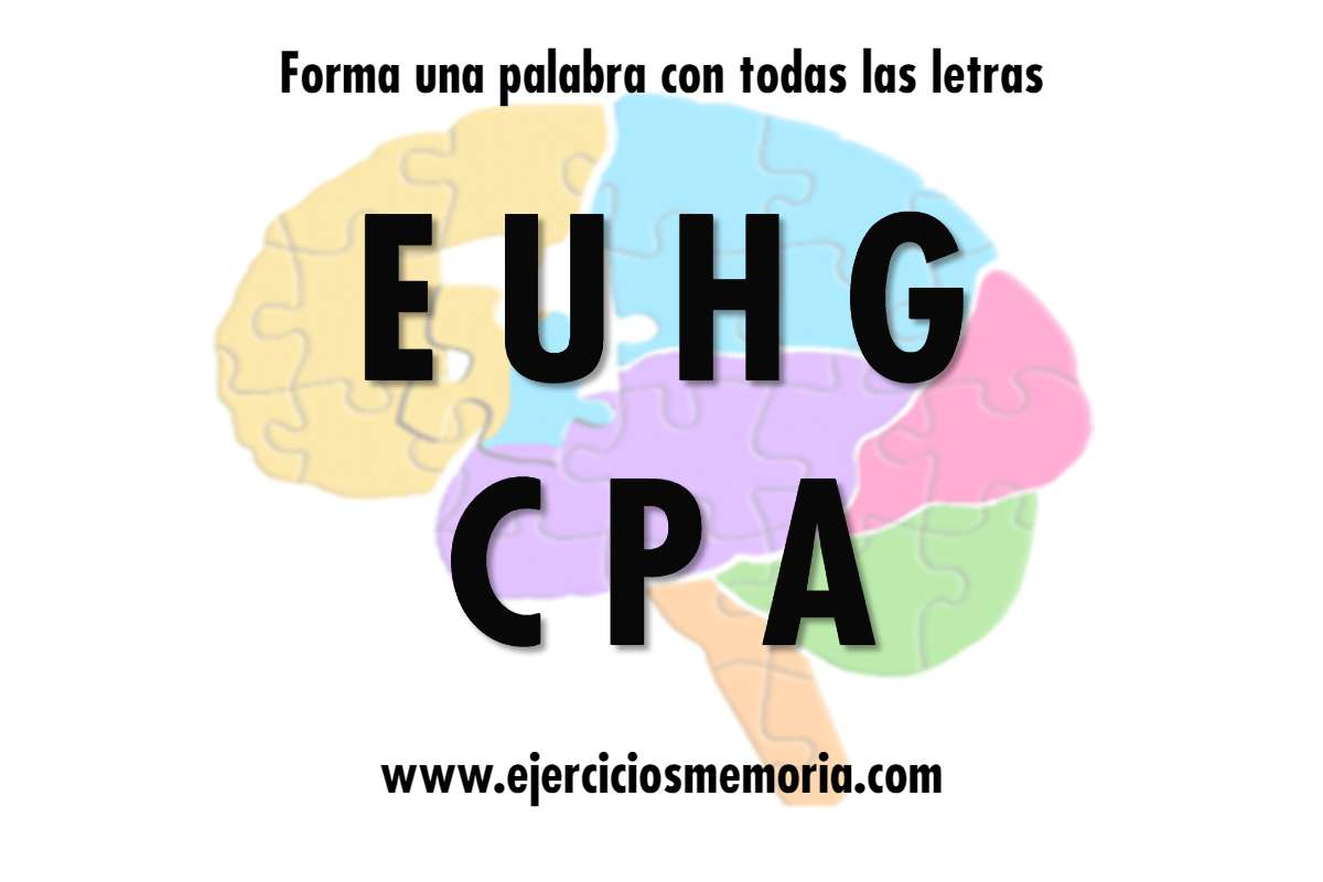 Forma una palabra con las letras