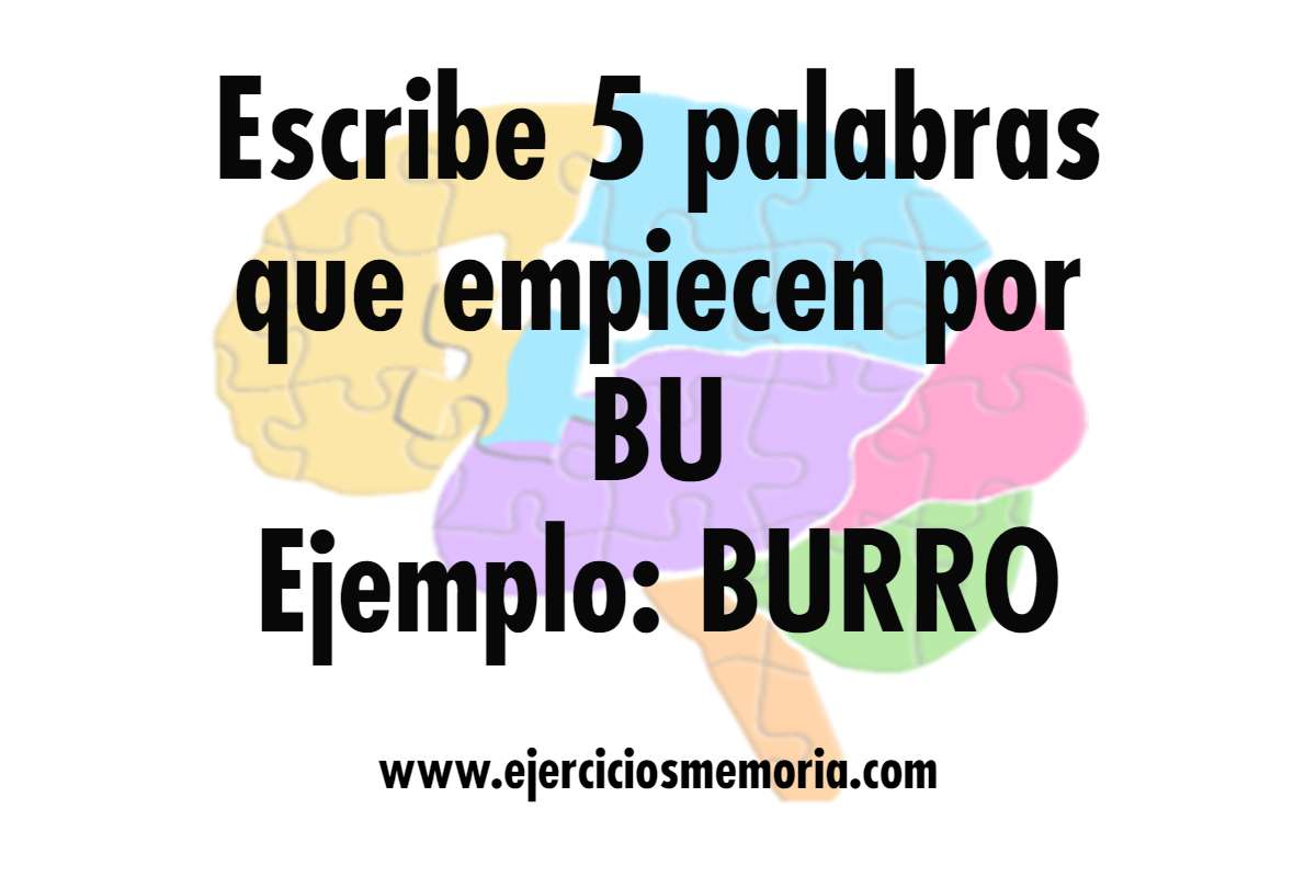 Ejercicio de palabras