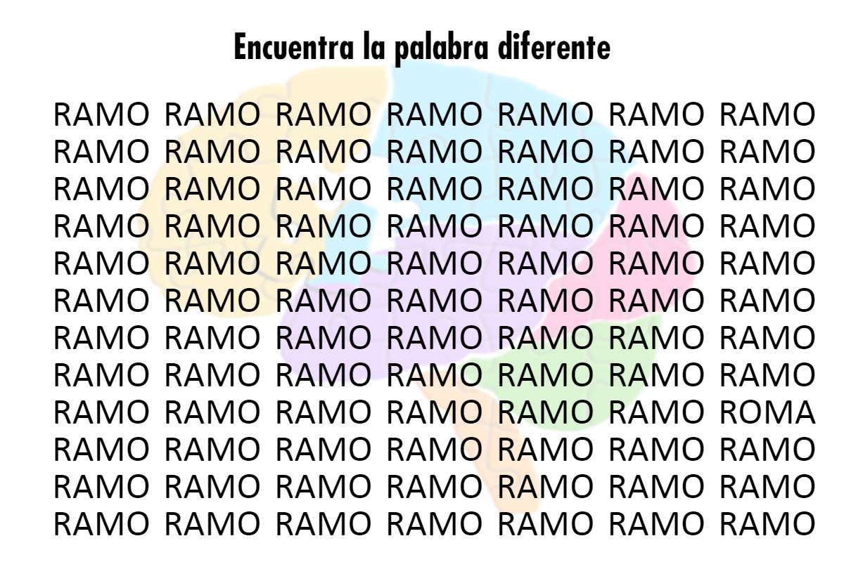 Encuentra la palabra diferente