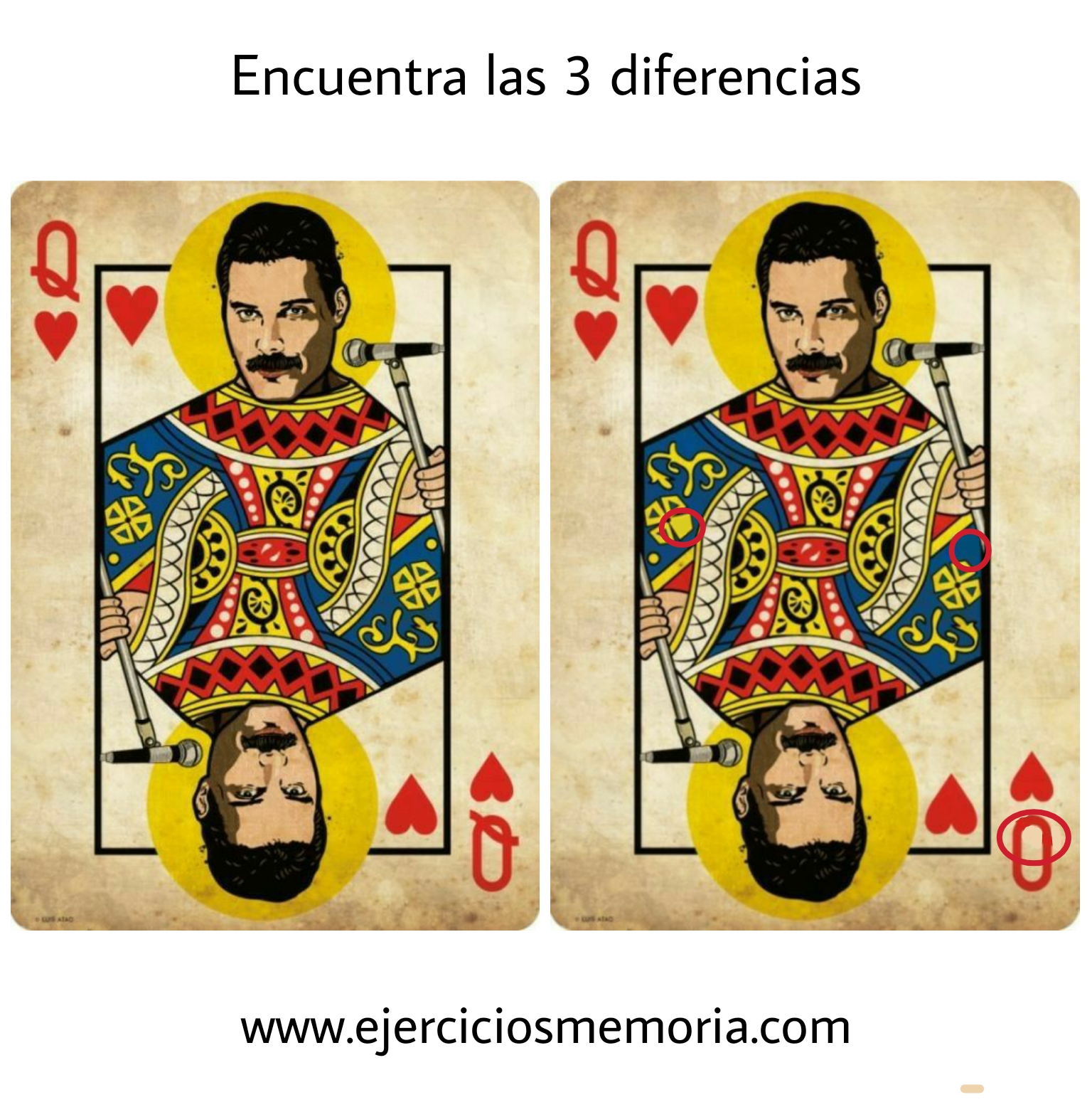 Solución al ejercicio: Encuentra las tres diferencias